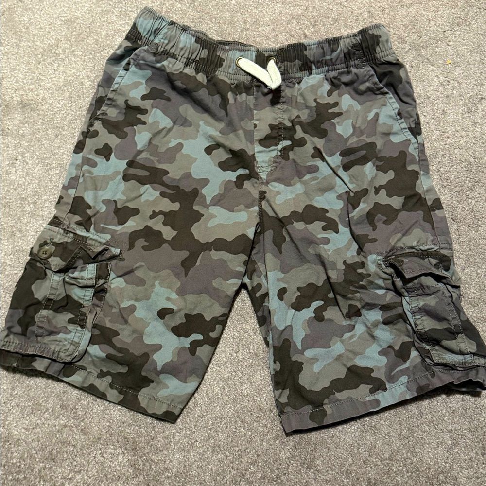 Kids Gray Camouflage Shorts